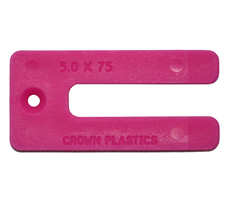 5.0mm Thick 75mm Pink Window Packers/Shims