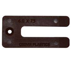 6.0mm Thick 75mm Brown Window Packers/Shims